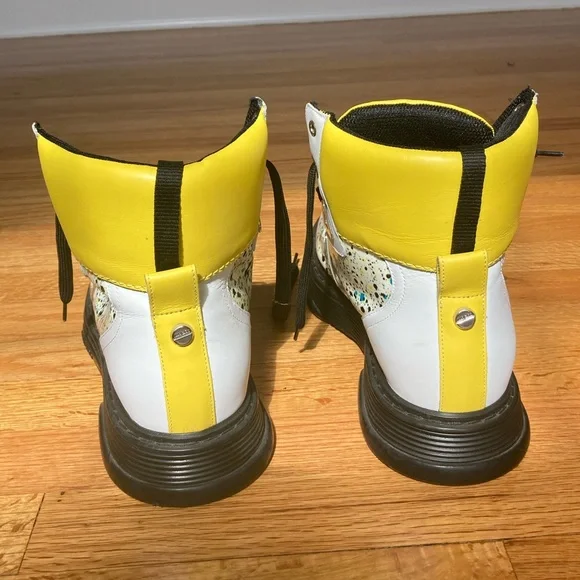 Jimmy Choo Galaxy Paint Splatter High-Top Smeakers - Picture 2 of 12